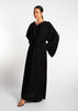 Loose Fit Abaya Black