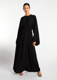 Loose Fit Abaya Black