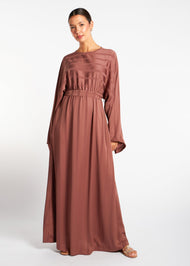 Loose Fit Abaya Dusky Pink