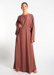 Loose Fit Abaya Dusky Pink