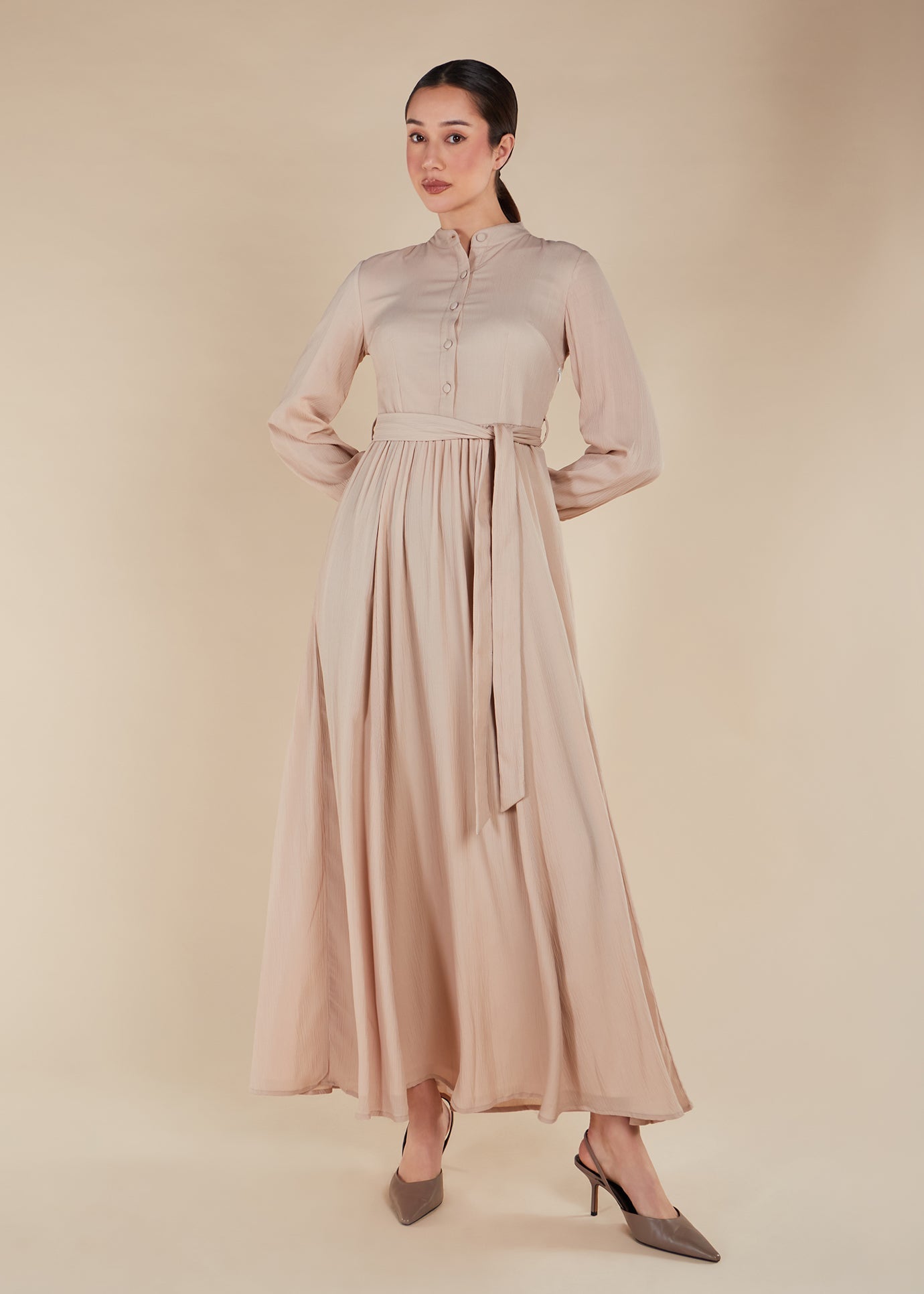 Mesh Maxi Nude | Modest Maxi Dresses Mesh Maxi Nude | Modest Maxi Dresses