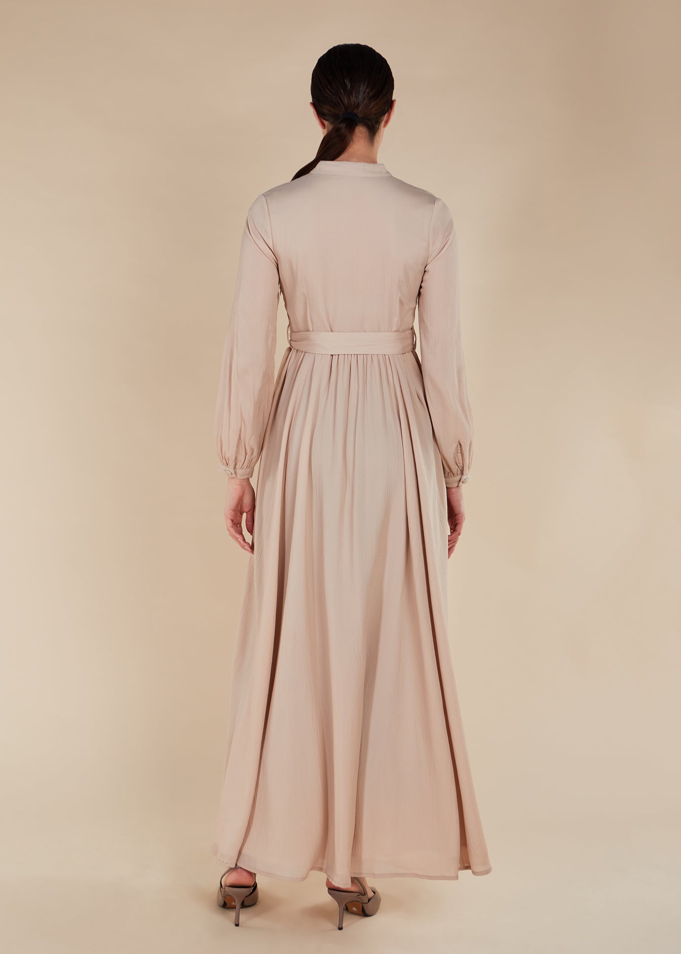Mesh Maxi Nude | Modest Maxi Dresses | Aab Modest Wear Mesh Maxi Nude | Modest Maxi Dresses | Aab Modest Wear
