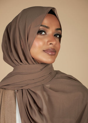 Mocha Crepe Hijab