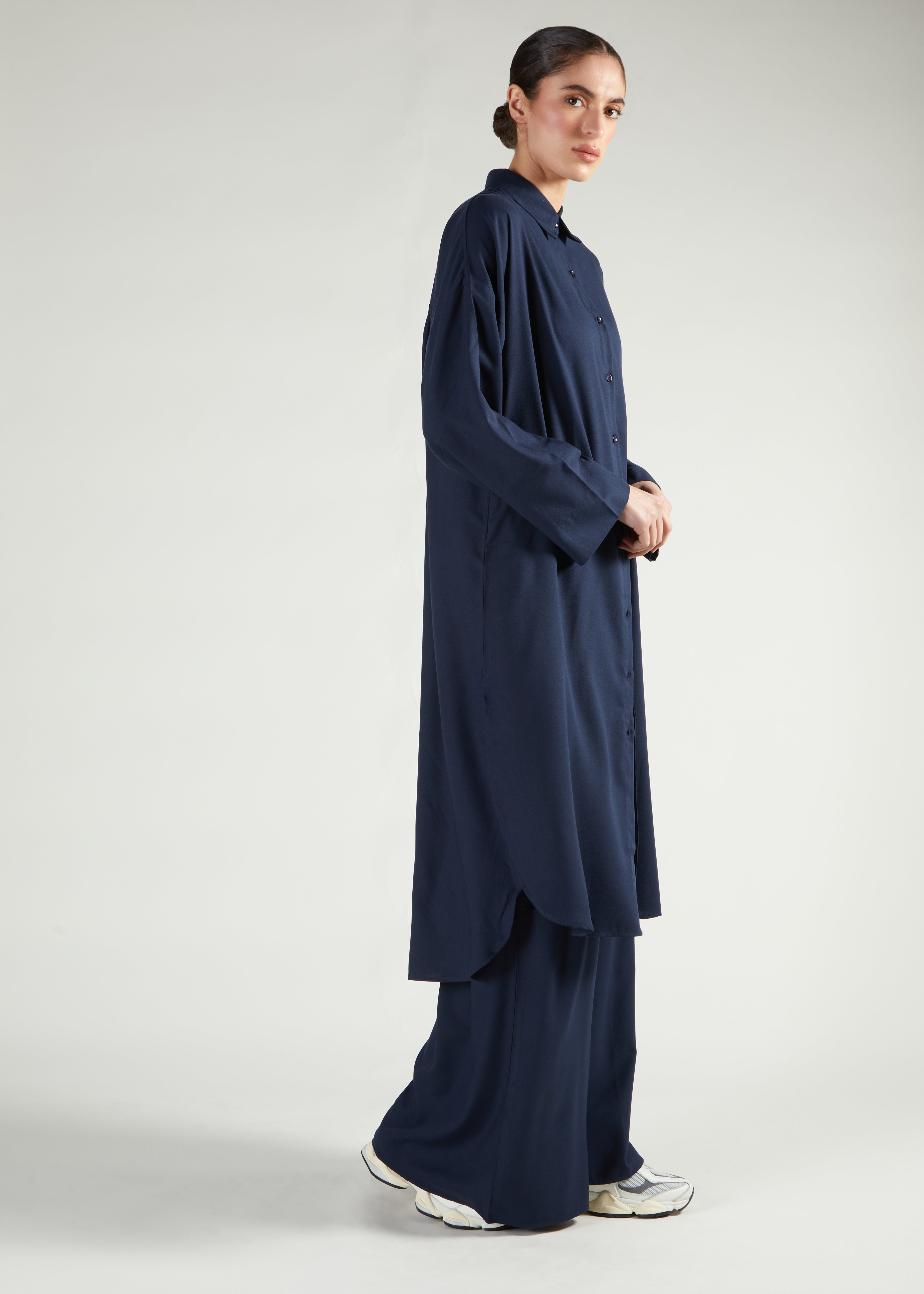 Modest Corods Navy Co-Ord Set | Modest Co-Ord Sets | Aab Modest Wear