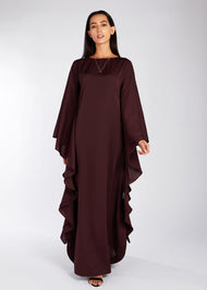 Floaty Kaftan Maroon | Kaftans | Aab Modest Wear