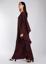 Floaty Kaftan Maroon | Kaftans | Aab Modest Wear