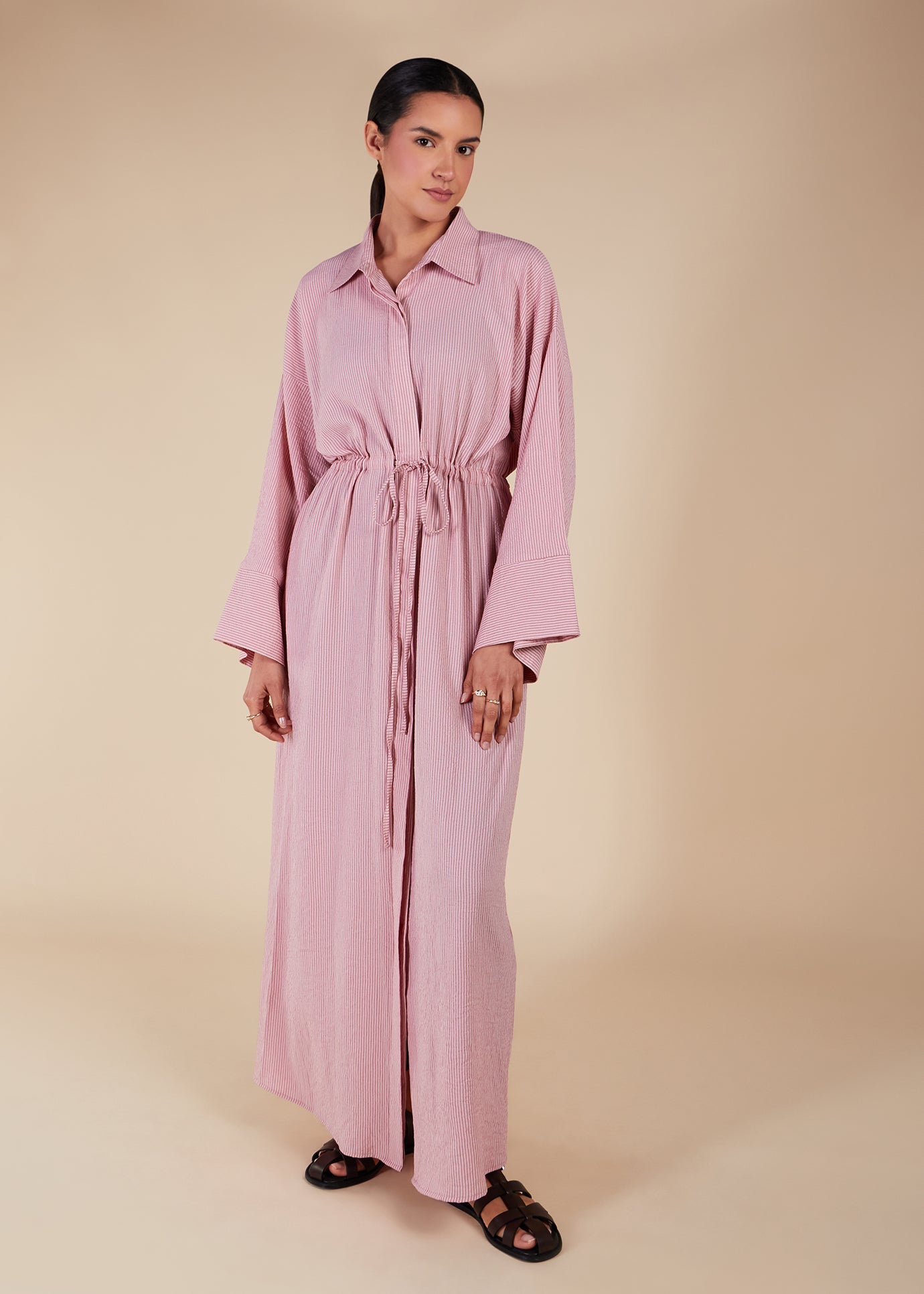 Pink Rock Drawstring Maxi | Modest Maxi Dresses | Aab Modest Wear