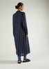 Pinstripe Maxi Shirt Navy