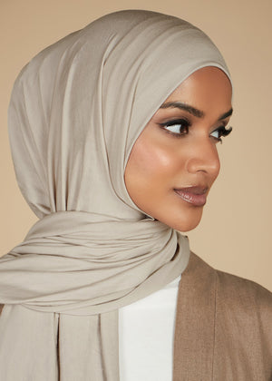Premium Jersey Hijab Natural