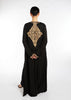 Hermosa Open Abaya Black