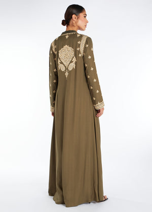 Pistacia Open Abaya | Abayas | Aab Modest Wear