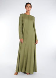 Long Line Abaya Mint Green | Abayas | Aab Modest Wear