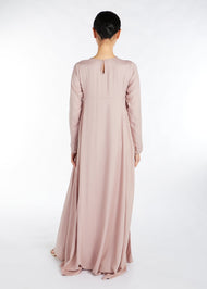 Crochet Flare Abaya Blush | Abayas | Aab Modest Wear