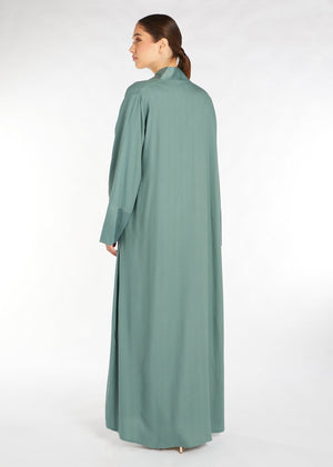 Mineral Blue Open Abaya | Abayas | Aab Modest Wear