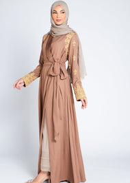 Dorada Abaya Nude | Abayas | Aab Modest Wear