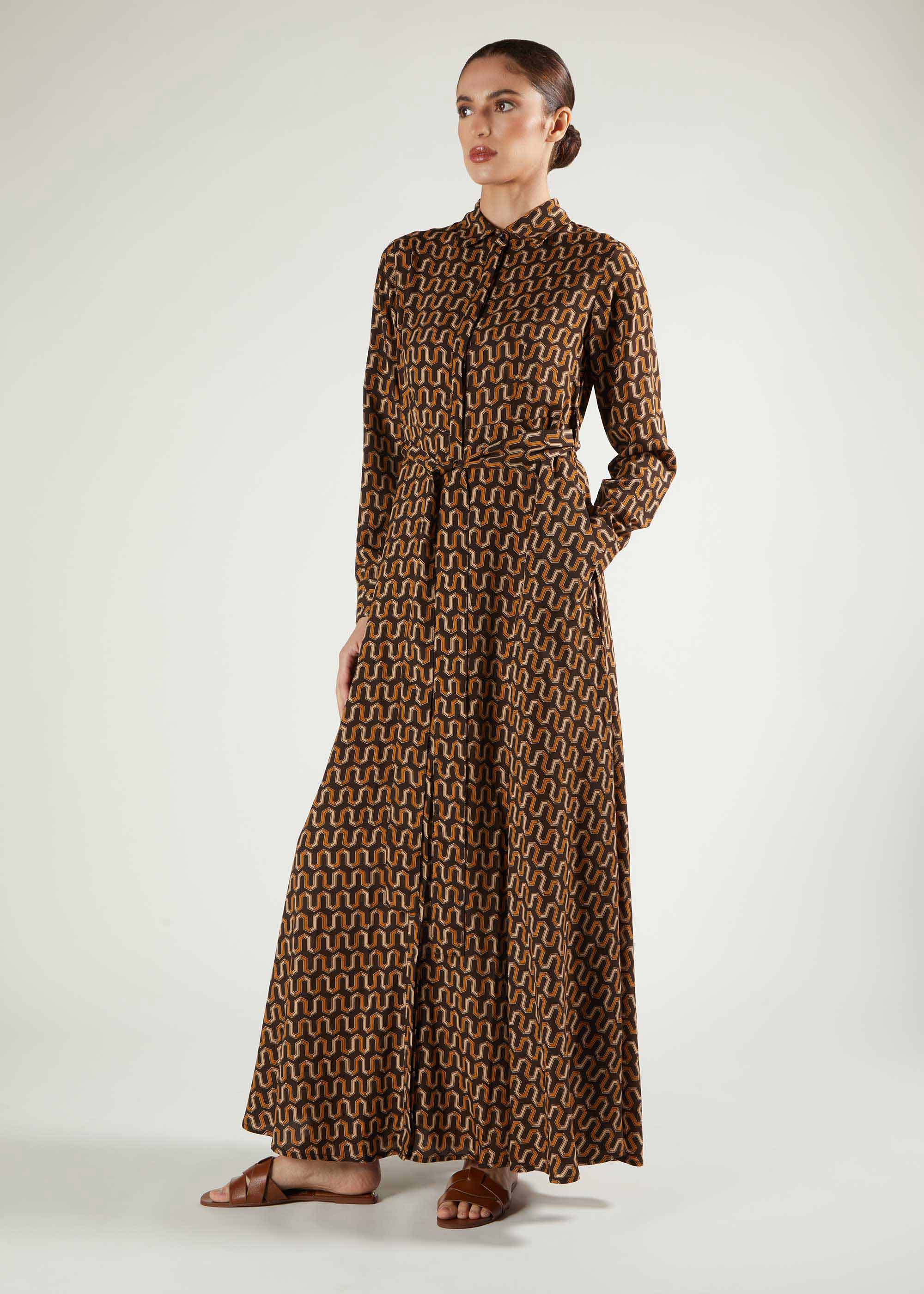 Retro Print Maxi | Modest Maxi Dresses | Aab Modest Wear Retro Print Maxi | Modest Maxi Dresses | Aab Modest Wear