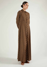 Retro Print Maxi