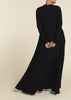 Crochet Flare Abaya Black | Abayas | Aab Modest Wear