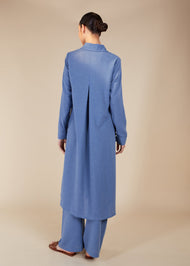 Shirt Dress Co-Ord Blue