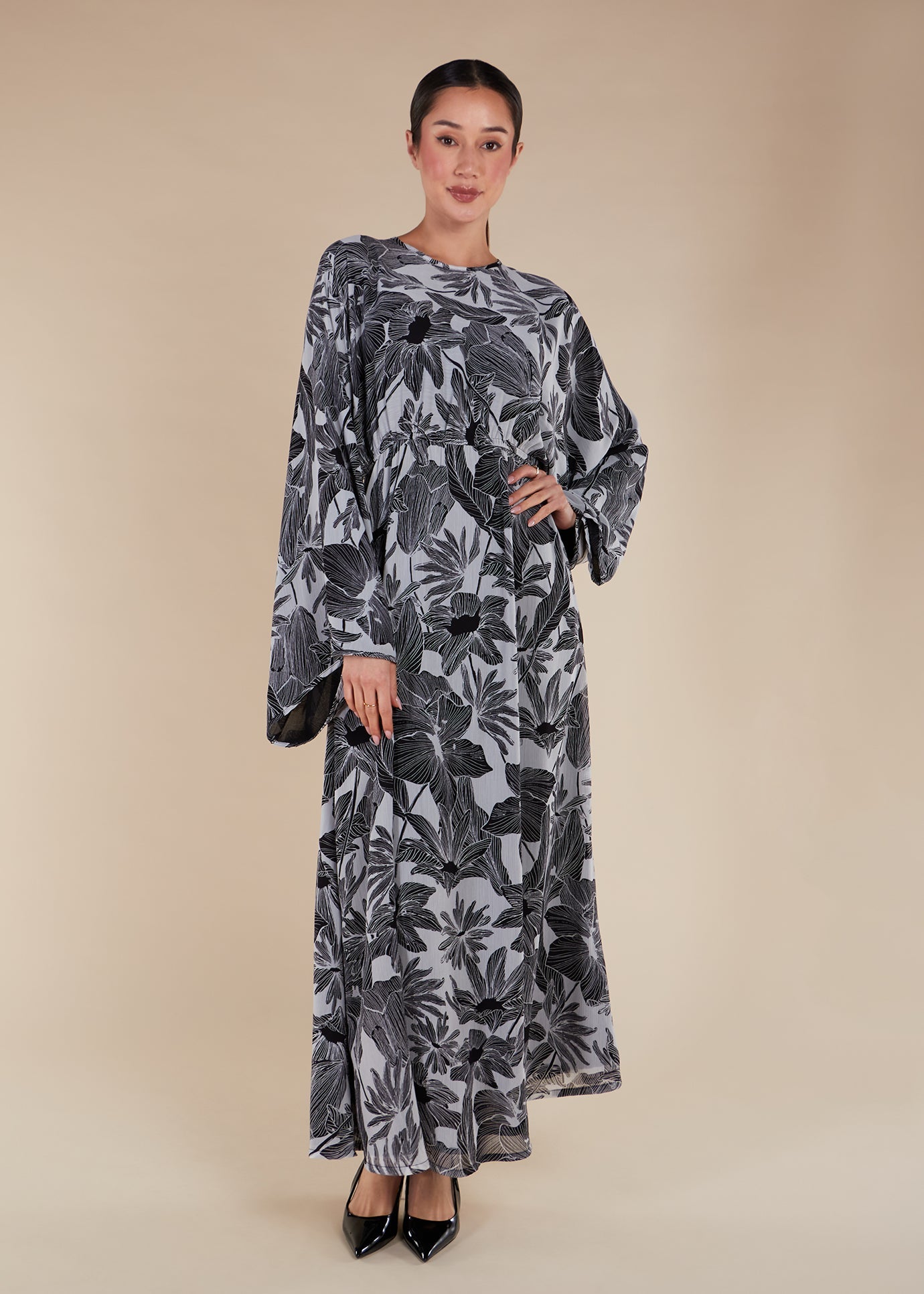 modest silk maxi dress Satin Maxi Dress