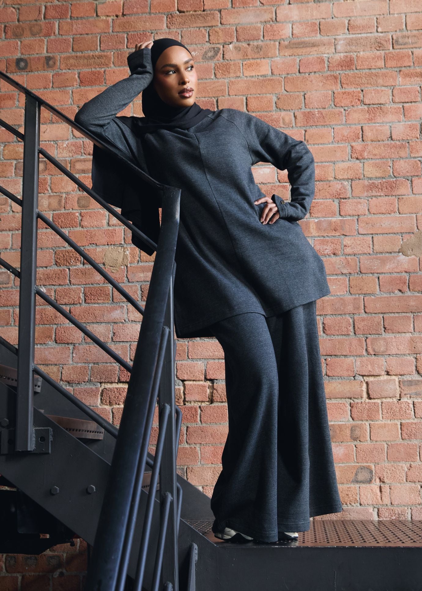Modest Corods Active Co-ord Set Charcoal | Modest Co-Ords | Aab Modest Wear