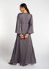 Soft Crinkle Abaya Grey