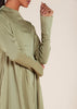 Soft Satin Abaya Olive