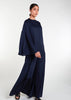 Full Flare Trousers Navy