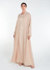 Linen Feel Open Abaya