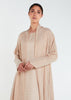 Linen Feel Open Abaya