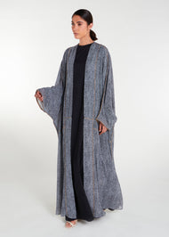 Diagonal Twill Open Abaya