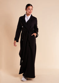 Tailored Long Coat Black