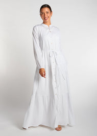 Tiered Maxi White