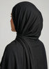 Premium Jersey Hijab Black