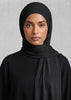 Premium Jersey Hijab Black