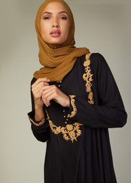Zardozi Abaya Black | Abayas | Aab Modest Wear