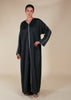 Zip Front Abaya Olive