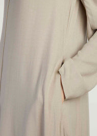 Long Line Abaya Grey | Abayas | Aab Modest Wear