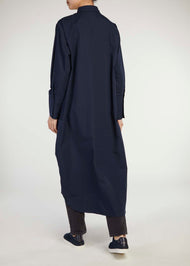 Cotton Shirt Dress Navy - Final Sale