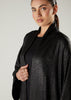 Crushed Satin Open Abaya