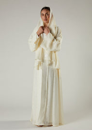 White Rose Cotton Hijab