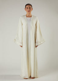 Cotton Peony Open Abaya