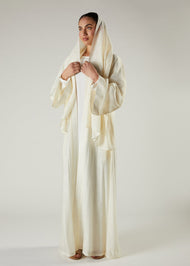 Cotton Peony Open Abaya