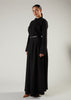 Shutter Pleat Abaya Black