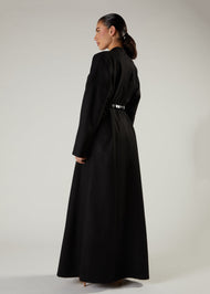 Shutter Pleat Abaya Black