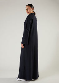 Turtle Neck Abaya Navy