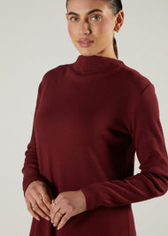 Boat Neck Maxi Cherry