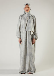 Speckled Grey Prayer Abaya