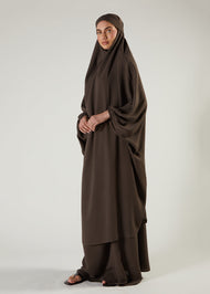 Khimar & Skirt Set Coffee