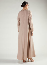 Longline Abaya Nude